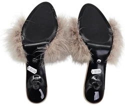 ZARA Damen Pantoletten, beige - Gr. 40 - Bild 7