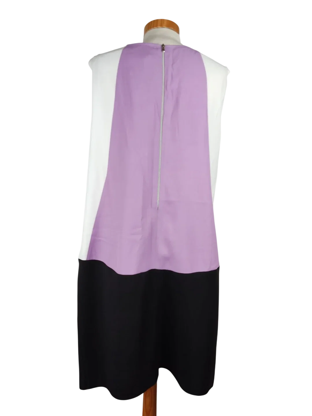 Axara Damen Midikleid, flieder/weiß/schwarz - Gr. 44/XL – Bild 2