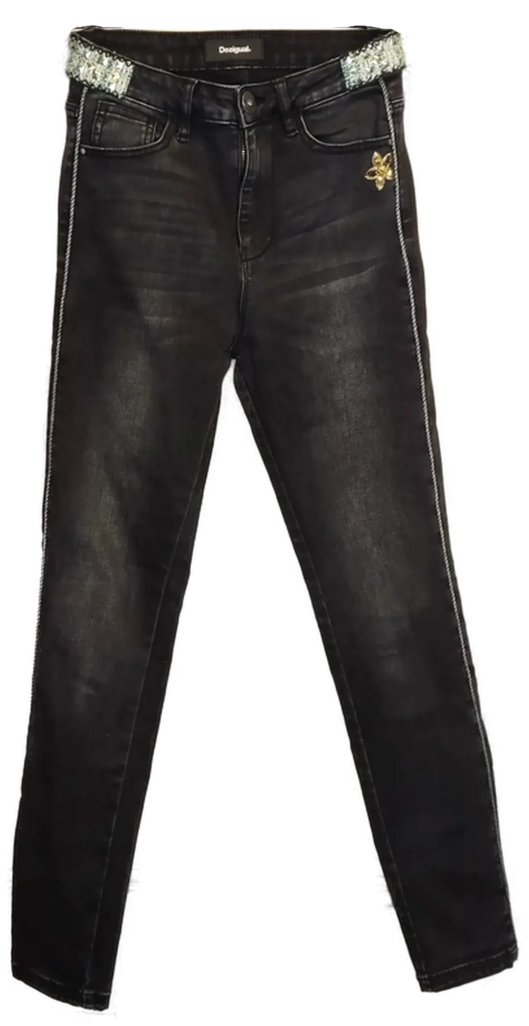 Desigual Damen Jeans schwarz Gr. 26 - Bild 1