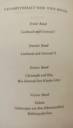 Heinrich Pestalozzi. Werke in vier Bänden - Adolf A. Steiner [Hrsg.] - Bild 5