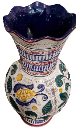 Bay Keramik XL Vase 63 50 West Germany – Vintage Henkelvase 51cm - Bild 3