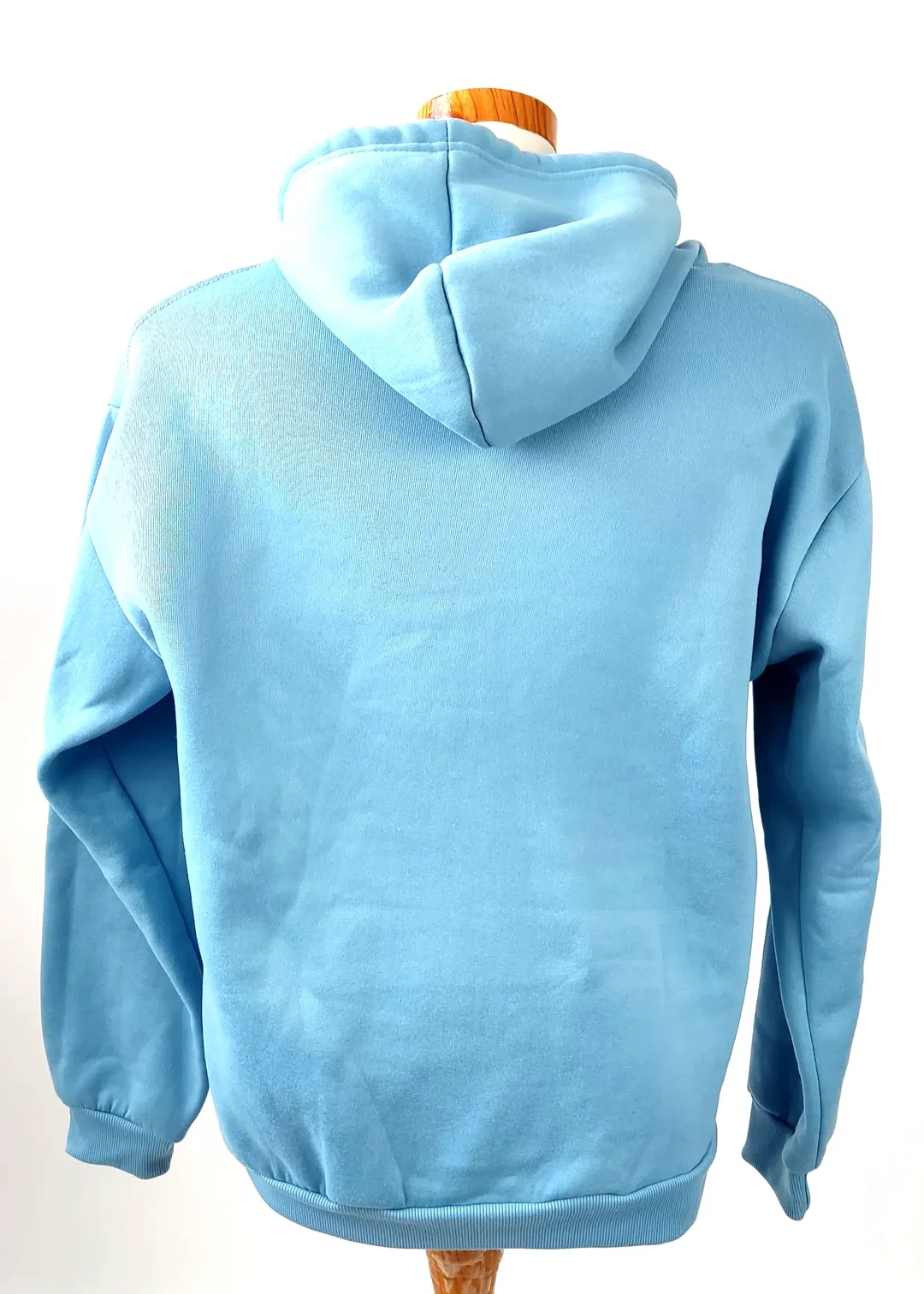 Shein Herren Kapuzensweater hellblau - Gr. L/EUR 50 – Bild 2