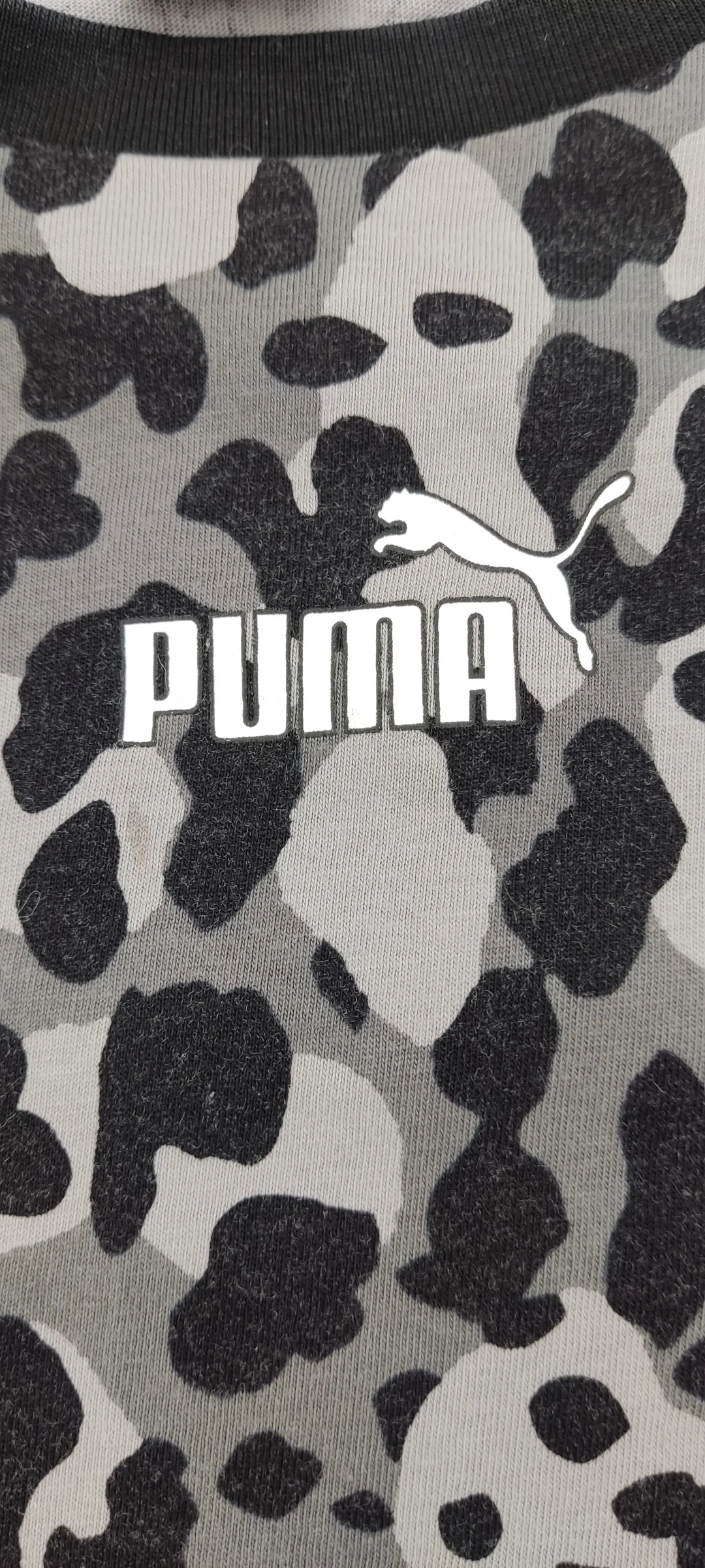 Puma Kinder T-Shirt Grau/Schwarz Gr. 152 – Bild 3