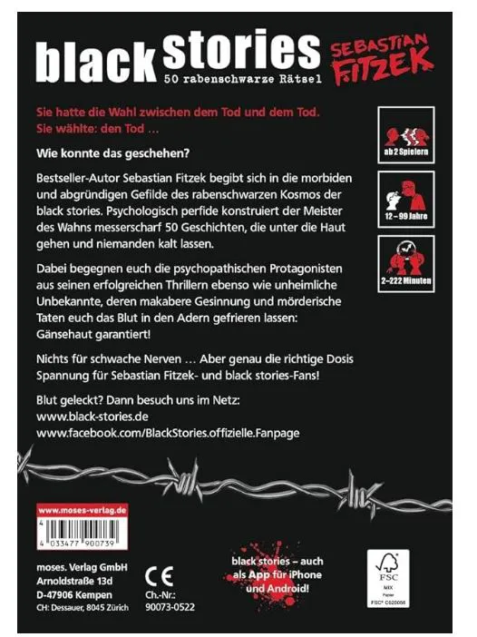 Black stories - Sebastian Fitzek - Das Rätselspiel – Bild 2