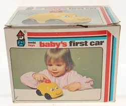 Ambi Toys „Baby’s First Car“ – Gelbes Babyauto mit Klingelfunktion – Vintage - Bild 3
