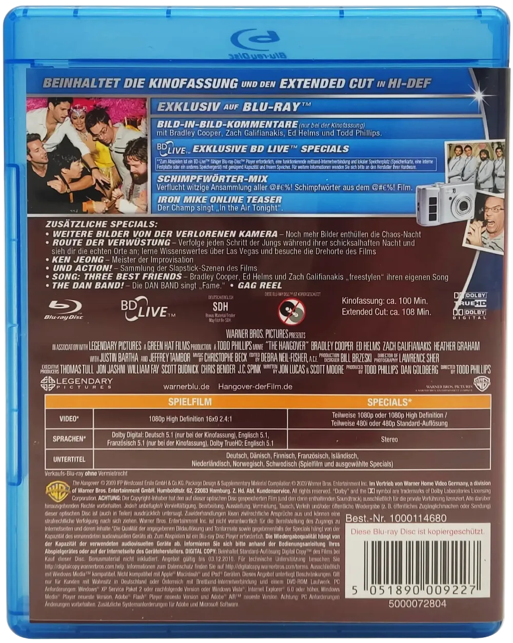 Blu-Ray "Hangover (Extended Cut)" mit Bradley Cooper und Zach Galifianakis  – Bild 2