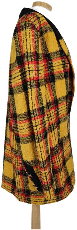  Nina Biasini Damen Blazer rot-gelb-schwarz kariert - XL/42 - Bild 3