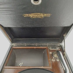 Koffergrammophon, The Gramophone Co. Ltd, inkl. 14 Schellacks Deko-Rarität | Unikat Mit Geschichte - Bild 5