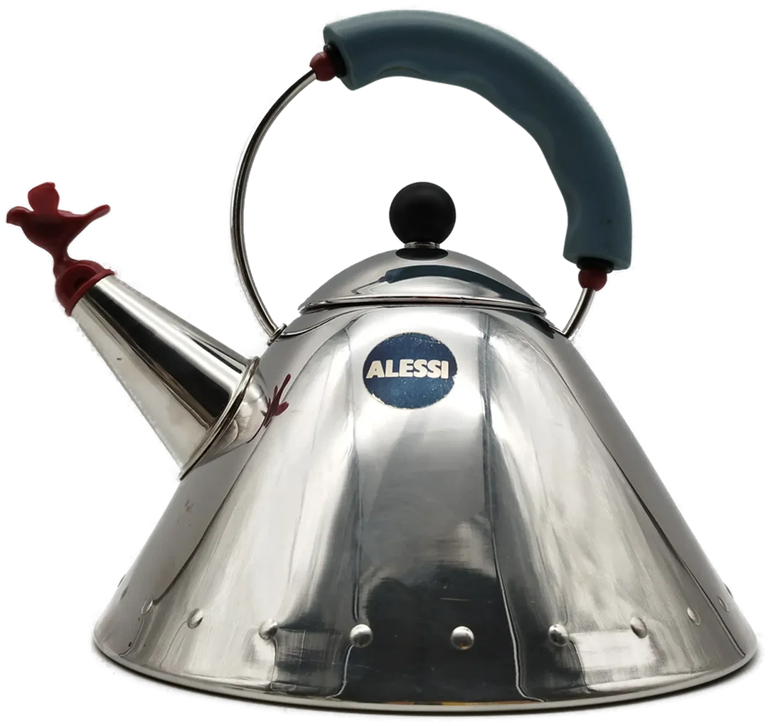 ALESSI Teekanne mit charmantem Stöpsel - ca. 16cm hoch - Bild 4