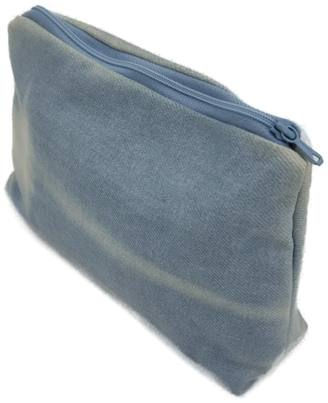 Stofftasche mit Zipp aus Jeansstoff – Bild 3