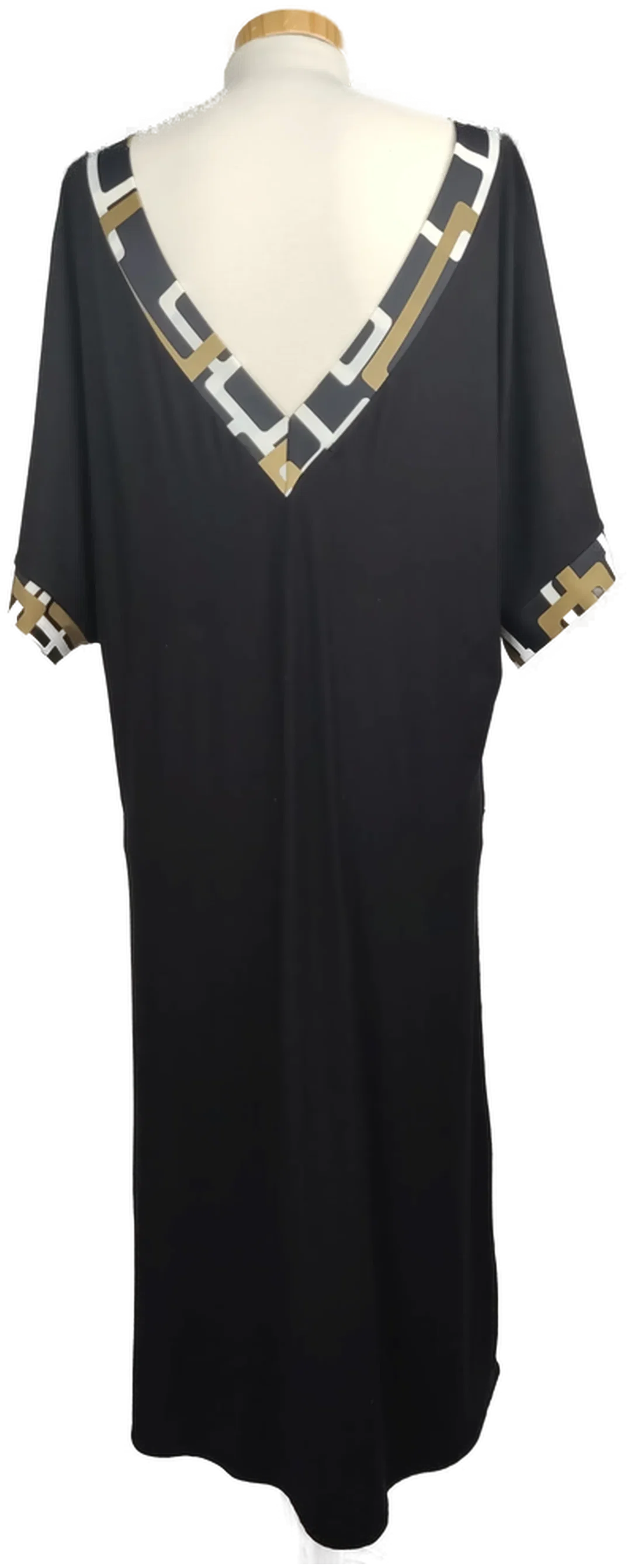 Renate Male Damenkleid midi schwarz mit V-Ausschnitt- M/38 – Bild 2