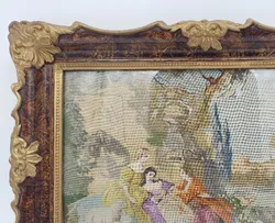 Vintage Bilderrahmen mit Stickbild - Bild 2