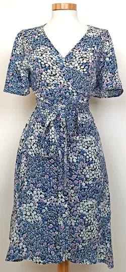 17&Co Midi-Wickelkleid geblümt Gr. XL - Bild 1