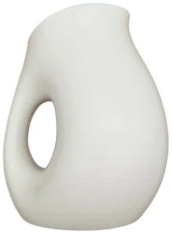 Design-Kanne weiß, Abstrakte Form | Moderner Blickfang - Bild 3