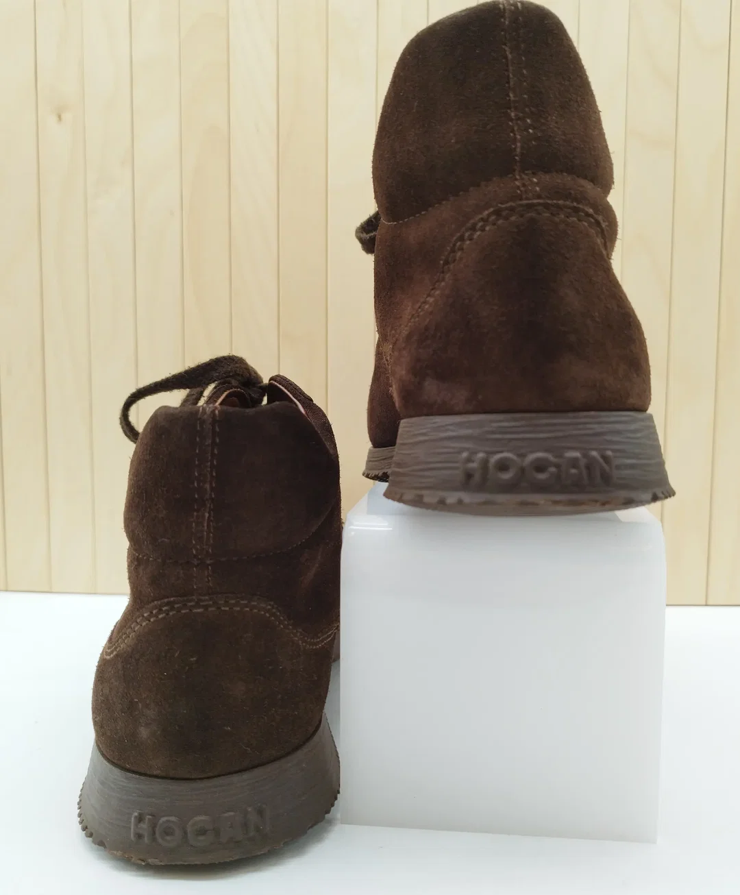 Hogan Wildleder Boots Braun Gr. 9,5 | Herbstbegleiter – Bild 3