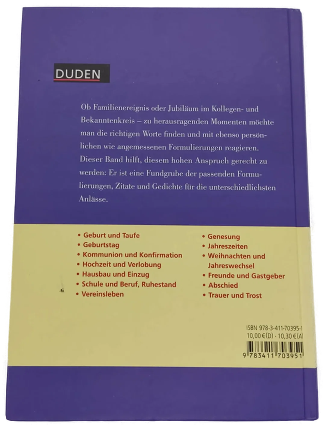 Buch Duden "Pas­sen­de Worte für jede Ge­legen­heit" – Bild 5