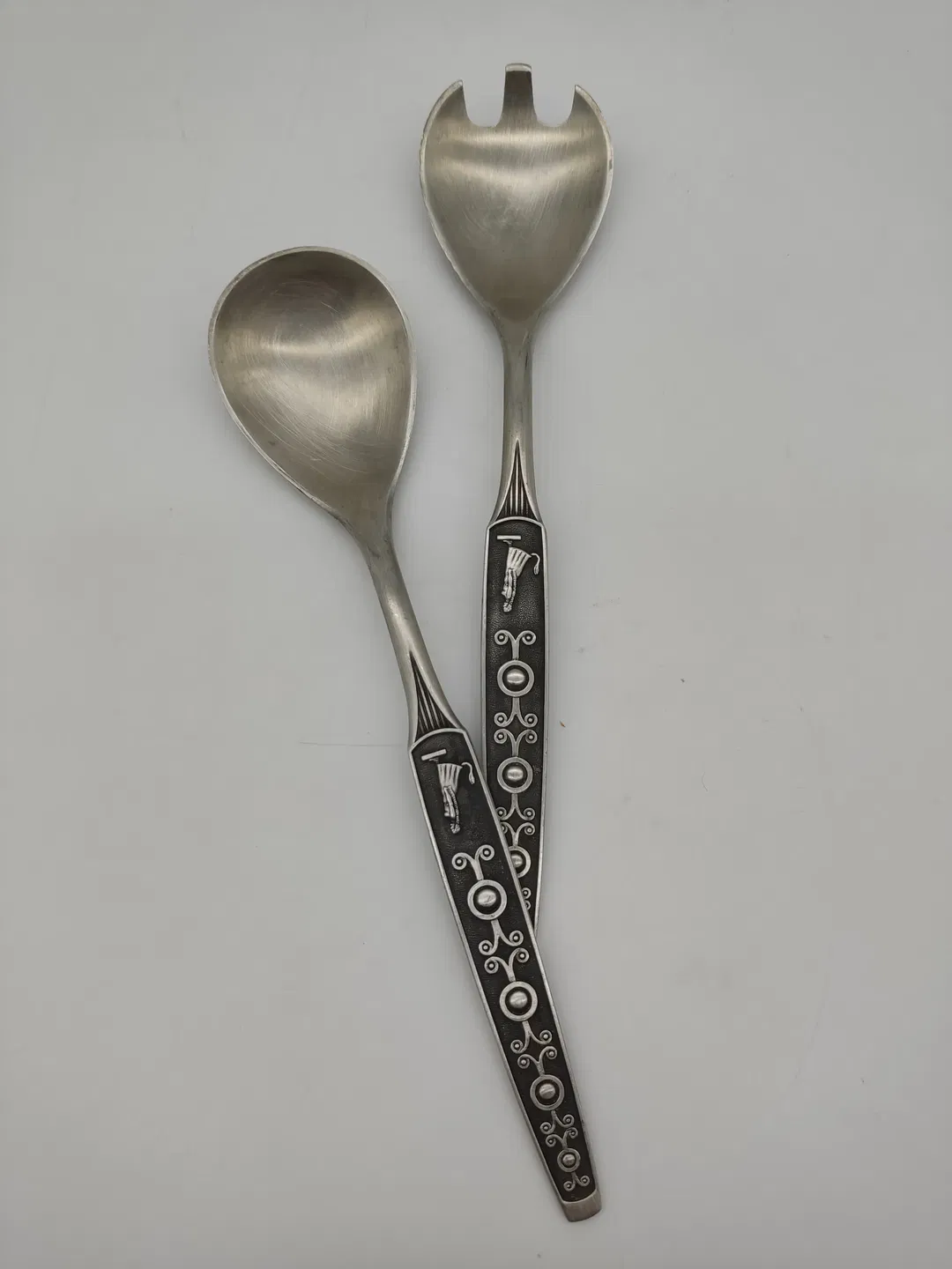 Pewter Haugrud Norway - Vintage Salatbesteck - Bild 1