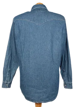 Mustang Jeans Herren Hemd, blau - Gr. M  - Bild 2