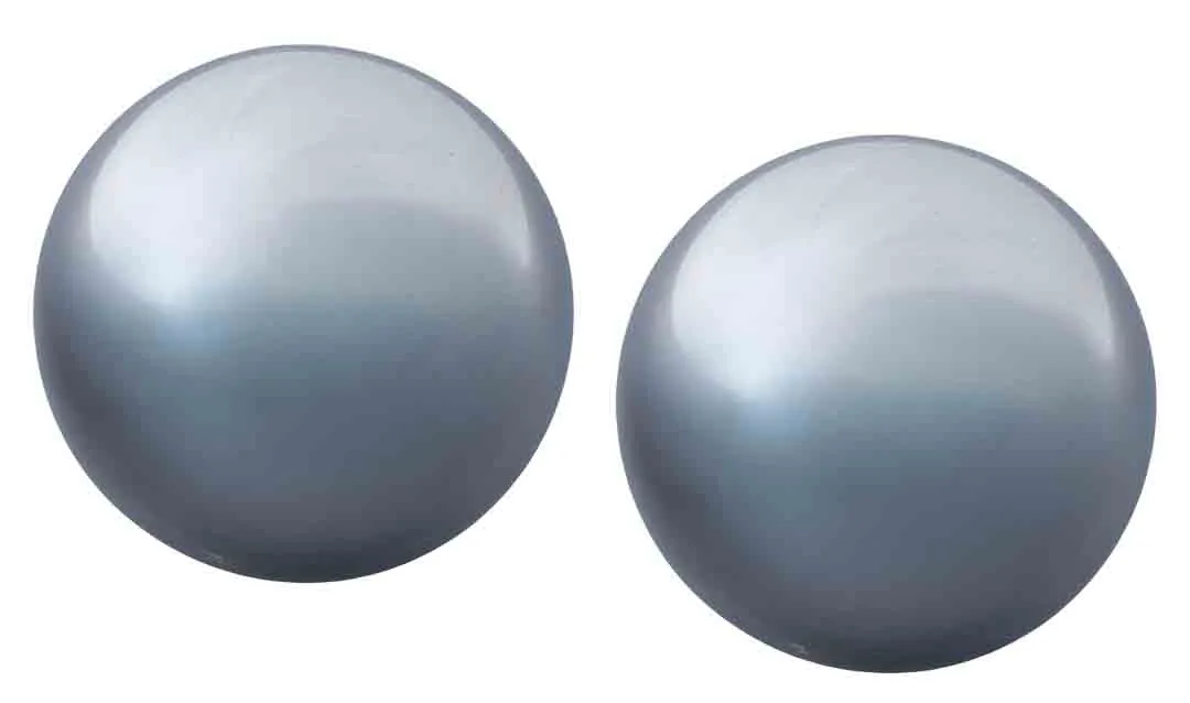 Chinesisches Qigong / Klangkugeln-Paar aus Chrome, ⌀ 5cm  – Bild 4
