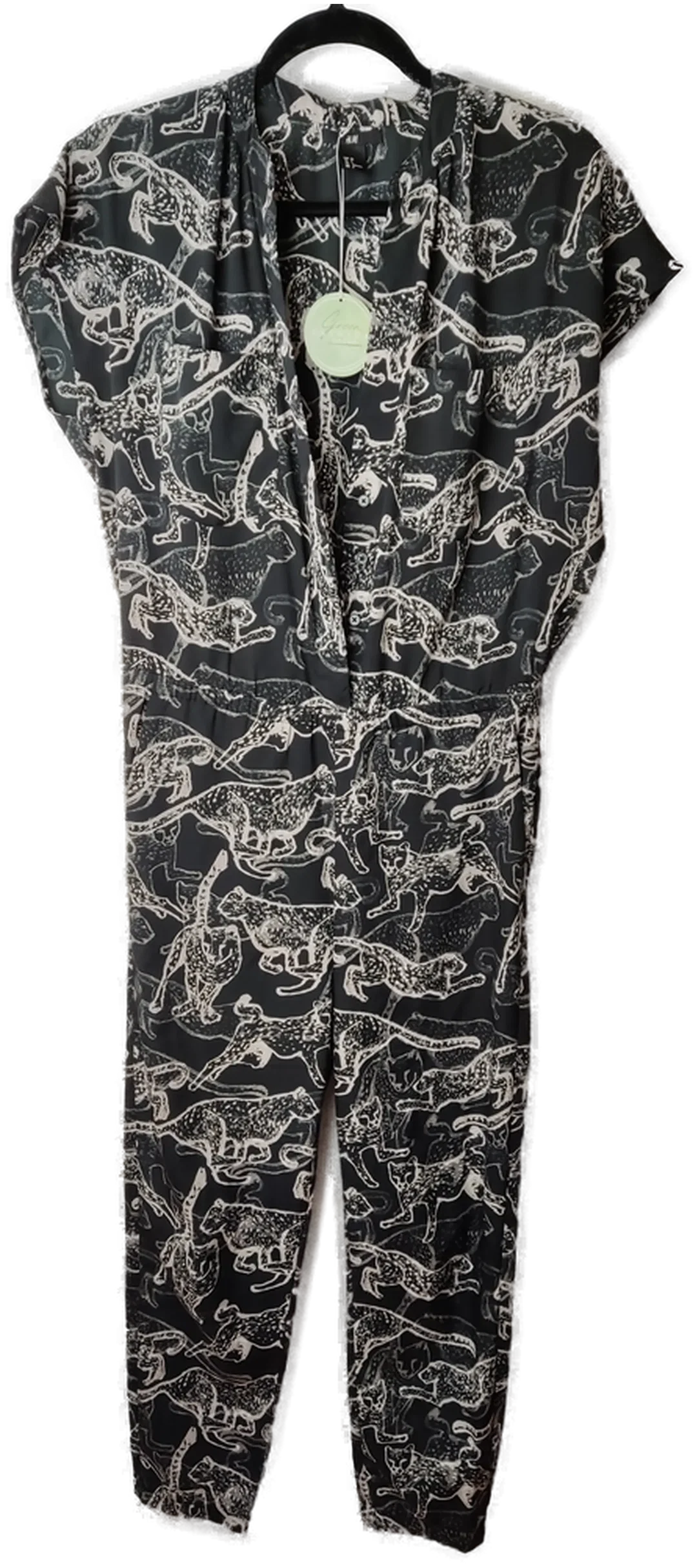 Damen-Jumpsuit von H&M in Schwarz mit Muster | Einzelstück – Bild 1