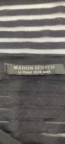 Mesh-Minikleid Maison Scotch Transparent-Streifen | Sommer-Statement - Bild 7