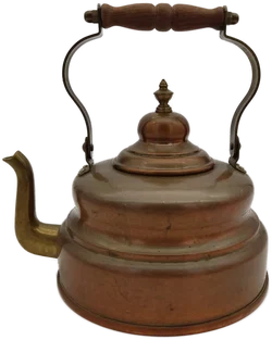 Teekanne Kupfer-Messing - Bild 3