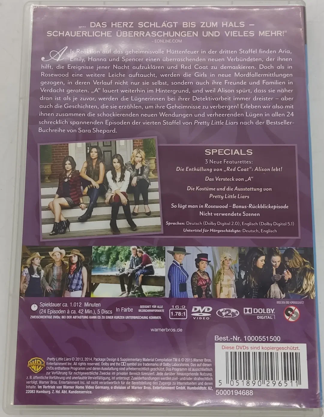 5 DVD's "Pretty Little Liars" Die komplette 4. Staffel  – Bild 3