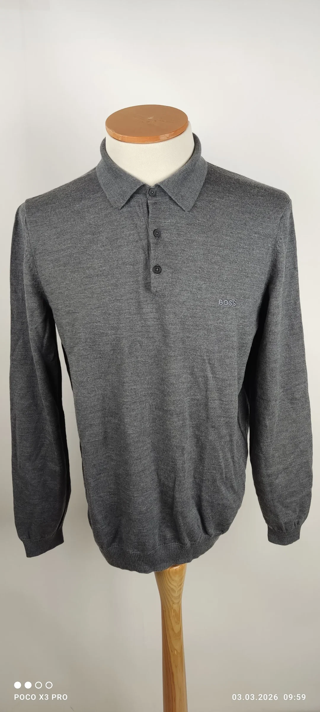Boss Bono Herren Poloshirt Wolle XL | Premium-Klassiker - Bild 4