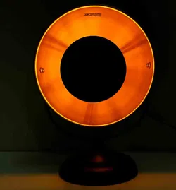 Retro Tischlampe Industrie-Stil schwarz/gold ca. 40cm - Bild 4