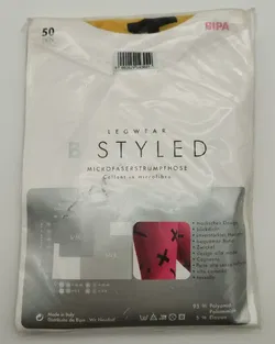 B.STYLED Microfaserstrumpfhose Gelb - Gr. S/M / 95% Polyamid, 5% Elasthan - Bild 3