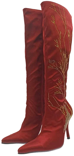 Vizzano Ana Hickmann Damenstiefel rot Gr. 37 - Bild 1