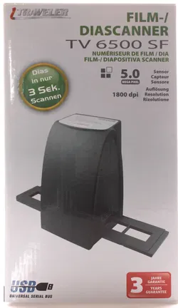 Traveler TV 6500 SF Film- & Diascanner – 5 MP – 1800 dpi – inkl. Zubehör & OVP - Bild 2