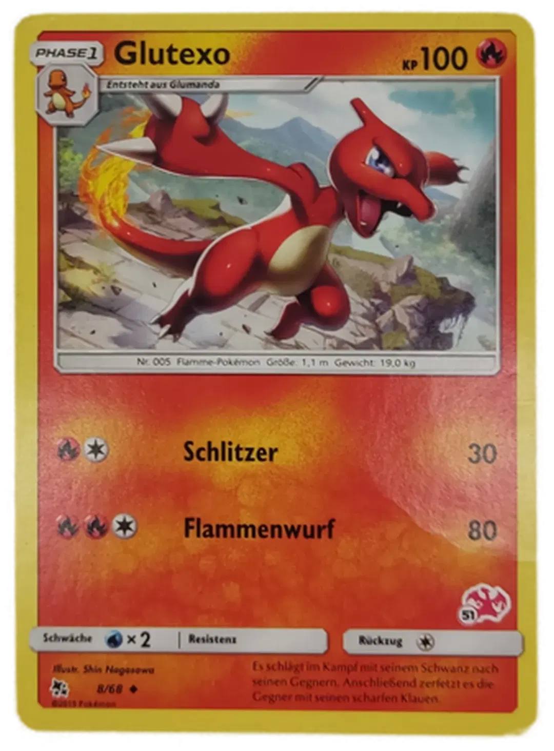  Pokémon Sammelkarte Glutexo Phase 1 - Bild 1