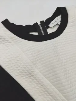 Sandro Damen Kleid schwarz/weiß - Gr. S - Bild 4