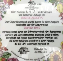 Hutschenreuther Sammelteller - „Grande Finale 1990“ von Ursula Band (Teller 9272 A) – Vorschau 3