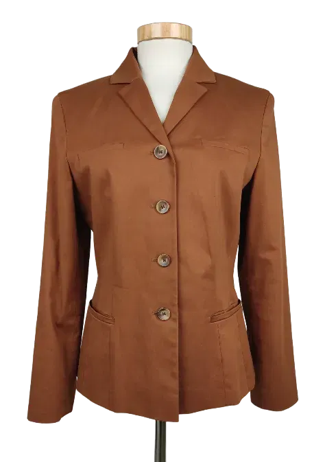 Vintage Apanage Damen Blazer, braun - Gr. S - Bild 4