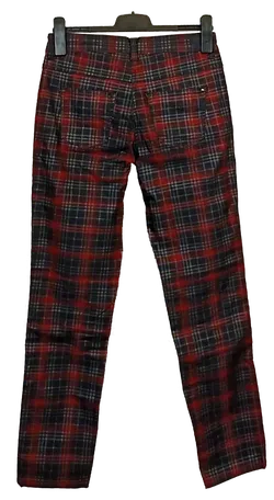 Mac Jeans Damen Jeans grau und rot kariert Gr. W36 / L32 - Bild 2