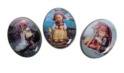 3er-Set Pillendosen M. J. Hummel, Ø 5 cm, OVP - Bild 3