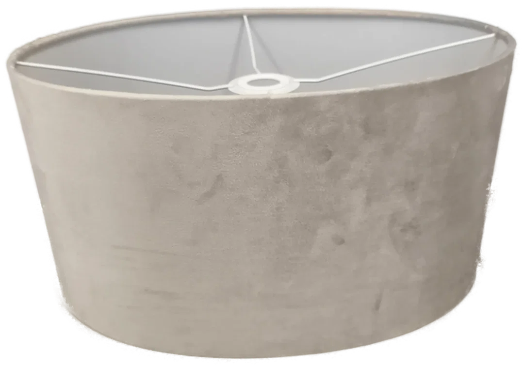 H&M home, Lampenschirm Samt, graubeige, neu - Bild 4