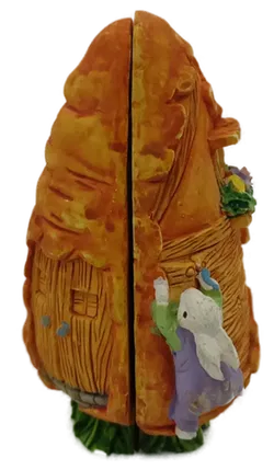 Oster-Deko Karottenhasenhaus Diorama Ton/Keramik Höhe ca 10,3cm - Bild 4