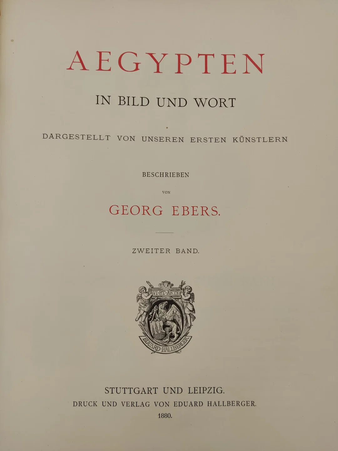 Ebers Ägypten 1880 Vintage – Bild 2