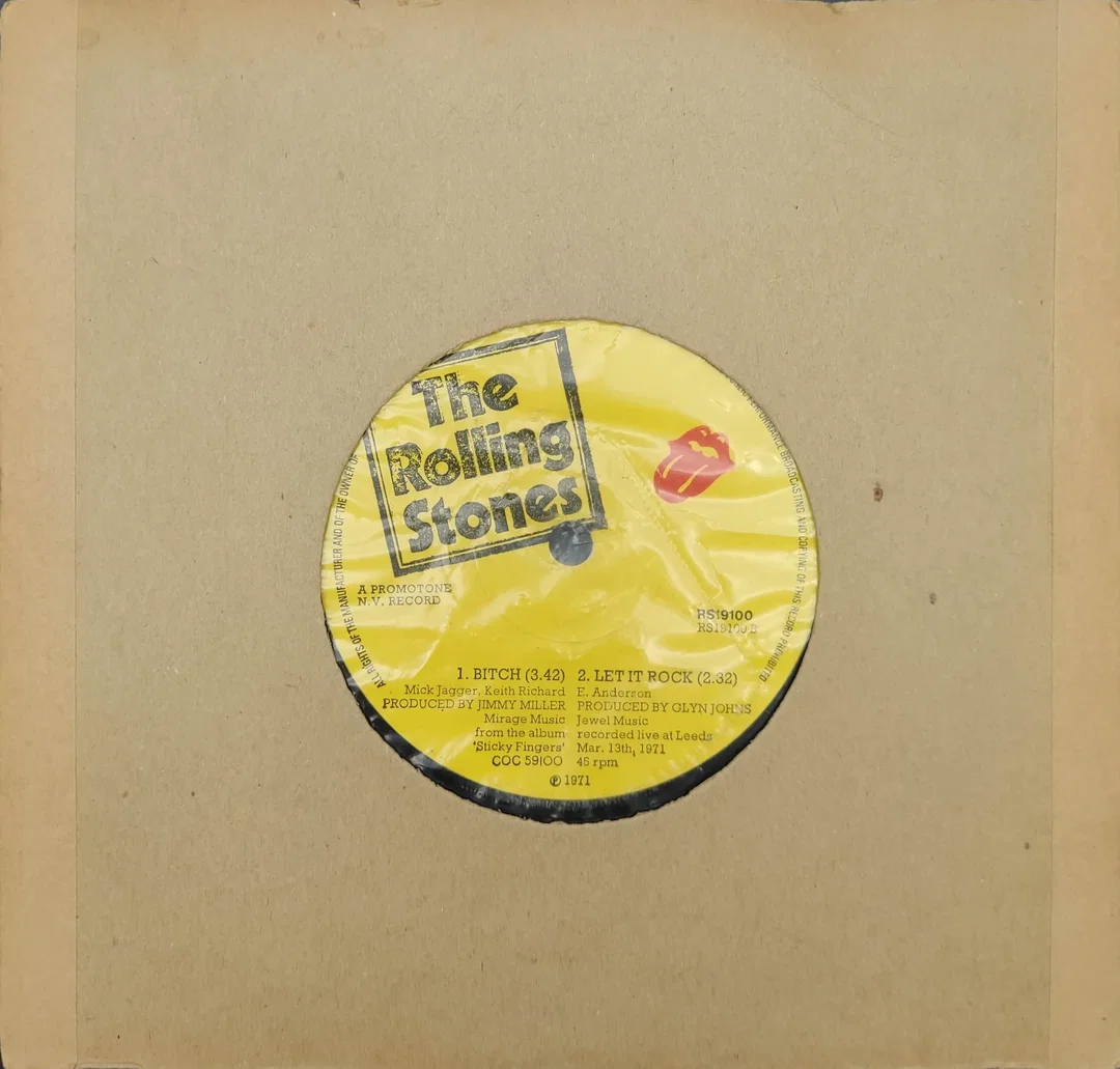 Single Vinyl The Rolling Stones "Brown Sugar / Bitch / Let It Rock" – Bild 2