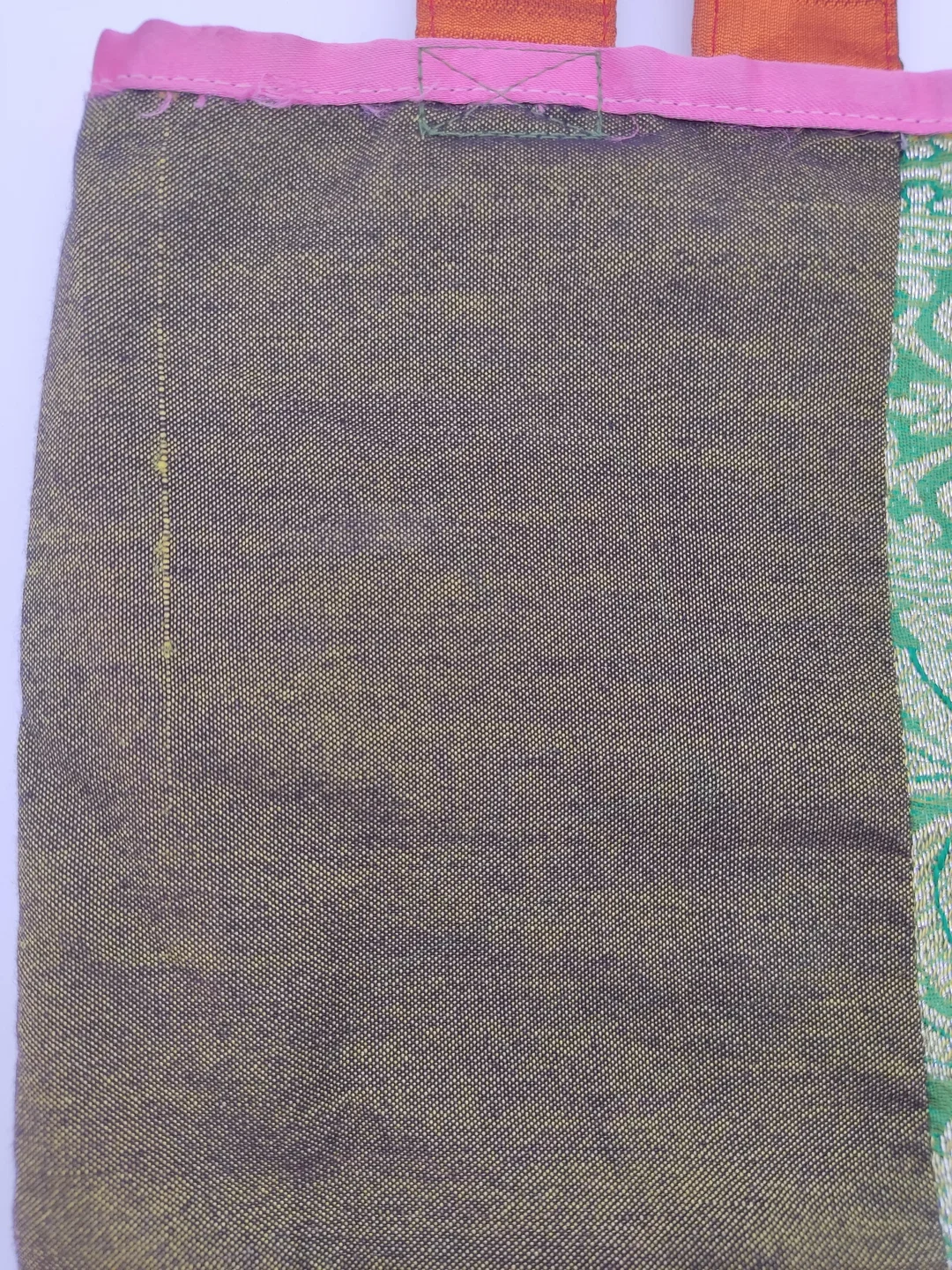 Patchwork Tote Bag Seide, Brokat | Thai-Boho-Schatz – Bild 8