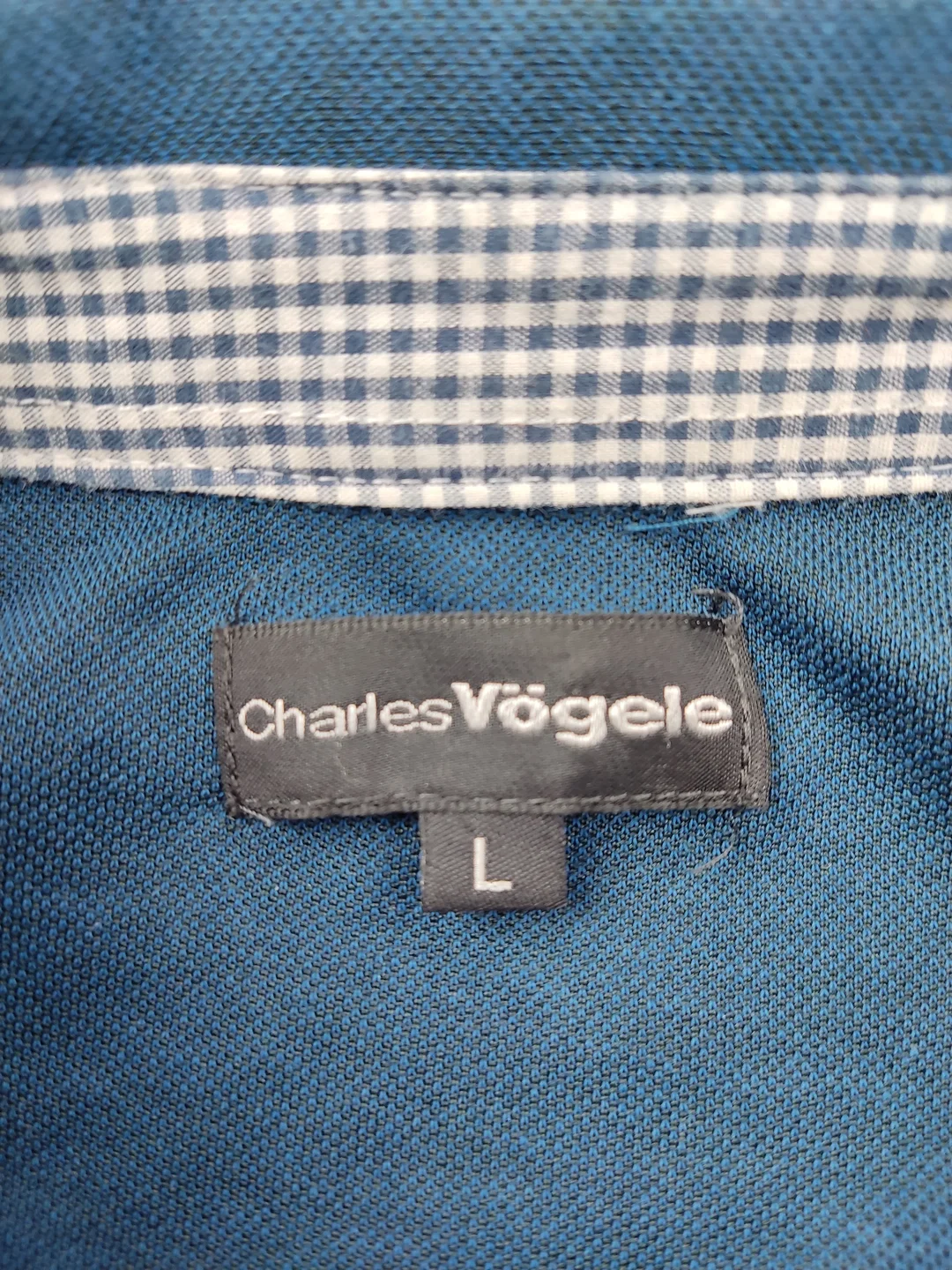 Charles Vögele Langarm-Poloshirt L | Clean-Design – Bild 4