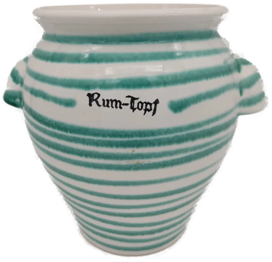 Gmundner Keramik - Grüngeflammt Rumtopf ohne Deckel - Bild 1