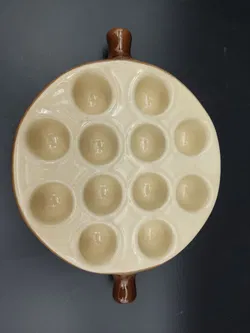 Fränzösische Vintage-Geschirr für Escargot-Schnecken von Emile Henry - Bild 2