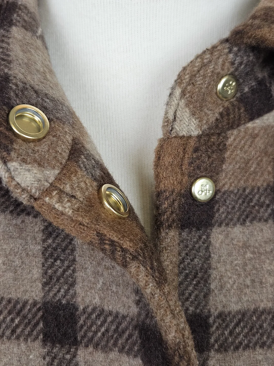 Marco O'Polo Herren Hemdjacke, braun - Gr. S – Bild 6