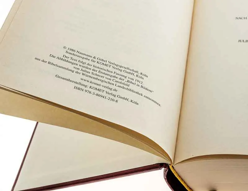 Goldrandbibel mit 223 Abbildungen von Julius Schnorr von Carolsfeld Fassung von 1912 – Bild 3