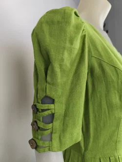 Leinenkleid, Trachtenkleid, Gr. 40 - Bild 3