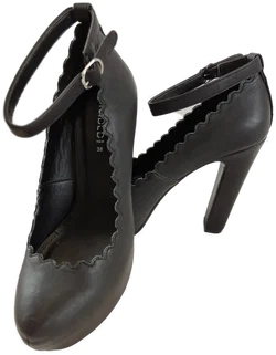 Schwarze Plateau High Heels  - Bild 1